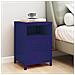 Comodino Blu Marino 35x35x51 Cm In Acciaio - Foto miniatura 1