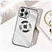 Cover Per Iphone 12 Pro Max Glitter Amovibile Silicone Protecam Spark Argento - Foto miniatura 2