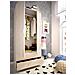 Guardaroba Pisanino, Mobile Appendiabiti Per Camera Da Letto, Armadio A 2 Ante Battenti E 2 Cassetti, 81x52h184 Cm, Rovere - Foto miniatura 4