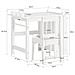 Tavolo Per Bambini Con Una Sedia Set Mobili Per Bambini Tavolo Da Dipingere Per Bambini Bianco Kmb60-w - Foto miniatura 2