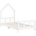 Giroletto Per Bambini Bianco 90x200cm In Legno Massello Di Pino - Foto miniatura 3