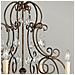Lampadario Contemporaneo Chateau Acciaio Bronzo Moka Cristallo 6 Luci E14 - Foto miniatura 2