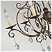 Lampadario Contemporaneo Chateau Acciaio Bronzo Moka Cristallo 6 Luci E14 - Foto miniatura 3