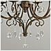 Lampadario Contemporaneo Chateau Acciaio Bronzo Moka Cristallo 6 Luci E14 - Foto miniatura 4