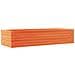 Fioriera Giardino Marrone Cera 110x40x23 Cm Legno Massello Pino - Foto miniatura 2