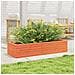 Fioriera Giardino Marrone Cera 110x40x23 Cm Legno Massello Pino - Foto miniatura 3