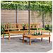 Divani Centrali Da Giardino Pallet 2pz Legno Massello Di Acacia - Foto miniatura 1