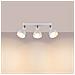 Lampada A Soffitto Elba 3 Bianco Sl. 1315 - Soppalco Lampade Da Soffitto Bianco 18.5x59x24 Cm - Foto miniatura 3