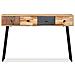 Tavolo Consolle In Legno Massello Di Teak 120x30x76 Cm - Foto miniatura 3