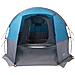Tenda da Campeggio a Tunnel per 4 Persone Blu Impermeabile - Foto miniatura 5