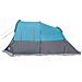Tenda da Campeggio a Tunnel per 4 Persone Blu Impermeabile - Foto miniatura 8