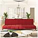 Divano Letto a 2 Posti Rosso Vino in Velluto - Foto miniatura 2