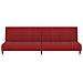Divano Letto a 2 Posti Rosso Vino in Velluto - Foto miniatura 5