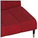 Divano Letto a 2 Posti Rosso Vino in Velluto - Foto miniatura 9