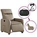 Poltrona Reclinabile Elettrica Cappuccino in Similpelle - Foto miniatura 6
