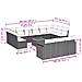 Set Divani da Giardino 14pz con Cuscini in Polyrattan Beige - Foto miniatura 3