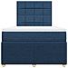 Giroletto a Molle con Materasso Blu 120x190 cm in Tessuto - Foto miniatura 4