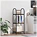 Libreria Rovere fumo 40 x 30 x 109 cm Legno multistrato - Foto miniatura 2