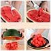 Forchetta Affettatrice Anguria In Acciaio Inossidabile - Utensile 2-in-1 Per Tagliare E Servire Frutta - Foto miniatura 4