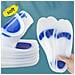 Solette In Gel Di Silicone Con Supporto Per L'arco Plantare, Blu /navy, Taglia 39-40 (yk02) - Foto miniatura 6