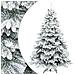Albero di Natale Artificiale Snodato Foderato di Neve Bianco - Foto miniatura 1