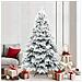 Albero di Natale Artificiale Snodato Foderato di Neve Bianco - Foto miniatura 2