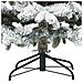 Albero di Natale Artificiale Snodato Foderato di Neve Bianco - Foto miniatura 6