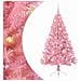 Albero di Natale artificiale con luci integrate Rosa 150 cm PVC - Foto miniatura 1