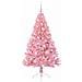 Albero di Natale artificiale con luci integrate Rosa 150 cm PVC - Foto miniatura 3