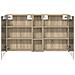 Set di Armadi da Bagno con lo scaffale 3 pcs 120 x 14,5 x 70 cm - Foto miniatura 7