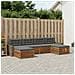 Set divani con cuscino 6 pcs Legno di Acacia Massello - Foto miniatura 2