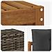 Set divani con cuscino 6 pcs Legno di Acacia Massello - Foto miniatura 5