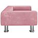 Lettino per Cani Rosa 70x45x26,5 cm in Velluto - Foto miniatura 4