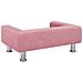 Lettino per Cani Rosa 70x45x26,5 cm in Velluto - Foto miniatura 5