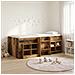 Struttura Letto Loft con Mobile 3 pz Legno antico - Foto miniatura 2