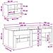 Struttura Letto Loft con Mobile 3 pz Legno antico - Foto miniatura 7