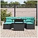 Set Divano da Giardino 7 pz polyrattan - Foto miniatura 3