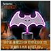 Pipistrello con supporto e luce al neon 13x28 cm - Foto miniatura 2