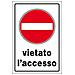 Cart. "vietato Accesso" 30x20pl - Foto miniatura 1