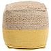 Pouf Giallo 44x44cm Kirama - Foto miniatura 6
