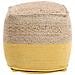 Pouf Giallo 44x44cm Kirama - Foto miniatura 9