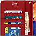 Custodia Galaxy A10 Portafoglio Supporto Video Cover Soft Touch - Rosso - Foto miniatura 3