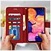 Custodia Galaxy A10 Portafoglio Supporto Video Cover Soft Touch - Rosso - Foto miniatura 5