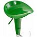 Sgabello Design SADDLE in Plastica - Sgabello Penisola Cucina con Poggiapiedi - Sgabello Girevole Regolabile H 60-81cm - Sedia Sgabello Moderna Metallo Cromato, Carico Max 120kg Verde - Foto miniatura 5