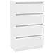 Credenza Bianca 60x35x98,5 cm in Legno Multistrato - Foto miniatura 2