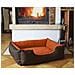 Lupi Letto Per Cane / gatto Cuccia Cuscino Per Cane, Divano Per Cane, Cestino Per Cane, Marrone / arancione M - Foto miniatura 3