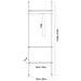 Cabina Armadio Componibile Armadio Appendiabiti Altezza Regolabile: 200~270 Cm, lunghezza: 52-80 Cm Bianco Kls07-w - Foto miniatura 2