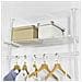 Cabina Armadio Componibile Armadio Appendiabiti Altezza Regolabile: 200~270 Cm, lunghezza: 52-80 Cm Bianco Kls07-w - Foto miniatura 7