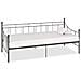 Telaio Divano Letto Grigio In Metallo 90x200 Cm - Foto miniatura 1