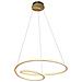 Lampada A Sospensione A Led Integrata, Glitter Oro - Foto miniatura 8